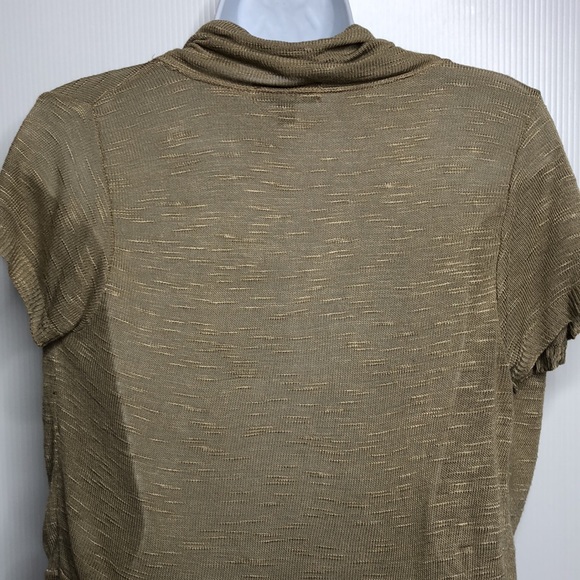 Mandee Taupe Dolman Short Sleeved Cardigan - Picture 7 of 10